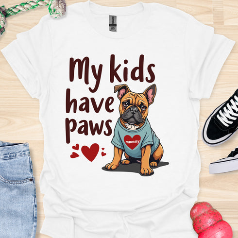 My kids have paws - V6 - Funny Ears T-Shirt